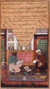 unknow artist The Scribe Abd ur Rahim of Herat ,Known as the Amber Stylus and the painter Dawlat,Work Face to Face oil painting